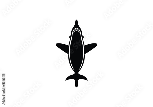 Bull Shark  minimal style design illustration icon