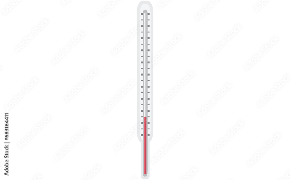 Digital png illustration of white thermometer on transparent background Digital png illustration of white thermometer on transparent background