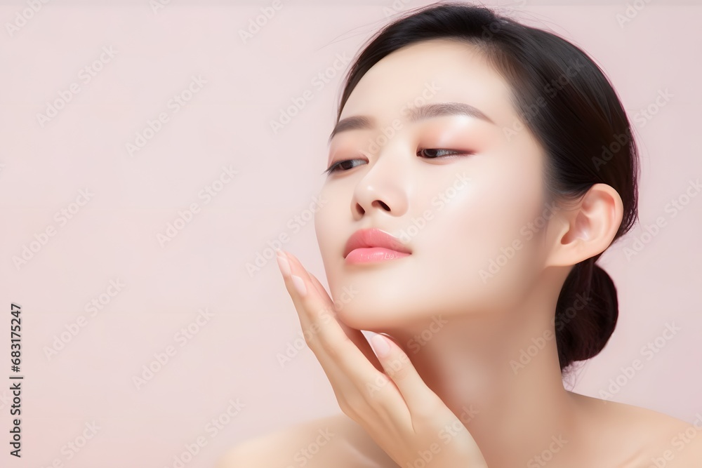 Elegant Woman in Pink Dress Posing for a Fashionable Photoshoot with Confidence and Graceful Poise Generative AI Elegant Woman in Pink Dress Posing for a Fashionable Photoshoot with Confidence and Graceful Poise Generative AI