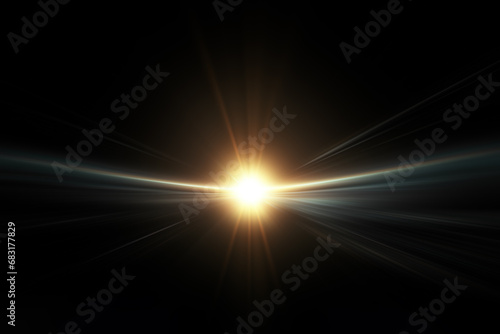 Fototapeta Naklejka Na Ścianę i Meble -  Light flare Glowing light explodes