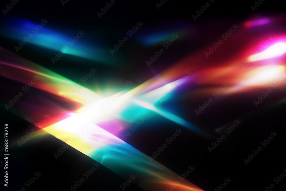 Blur colorful warm light on black background Light effect Blur colorful warm light on black background Light effect