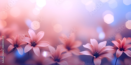 pink flowers background,Blossom Delight: HD Floral Backgrounds.AI Generative 