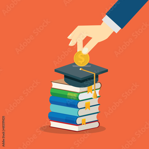 Investment in knowledge, student loan and scholarship 