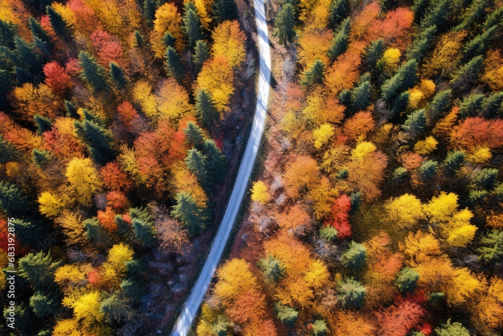 Aerial view of autumn forest. Beautiful nature landscape. Aerial view of autumn forest. Beautiful nature landscape.