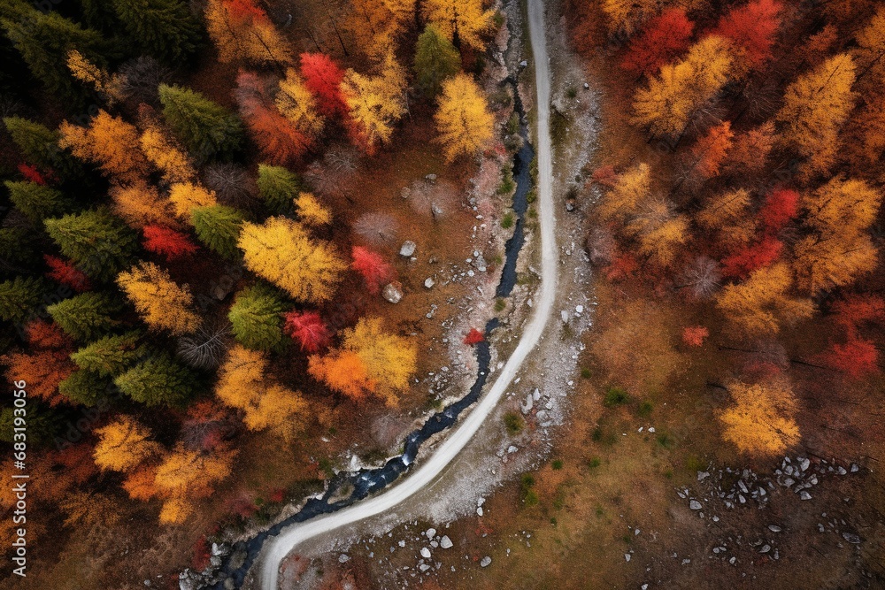 Aerial view of autumn forest. Beautiful nature landscape. Aerial view of autumn forest. Beautiful nature landscape.