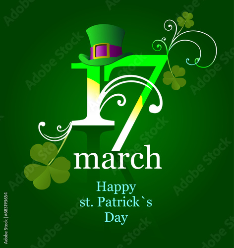 Illustration of St. Patrick's Day. Leprechaun. Vector photo