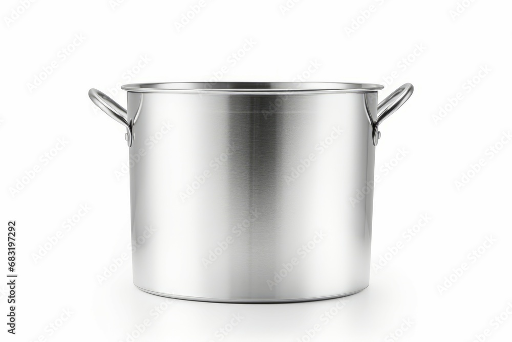Stainless Steel Bucket Isolated on white Stainless Steel Bucket Isolated on white