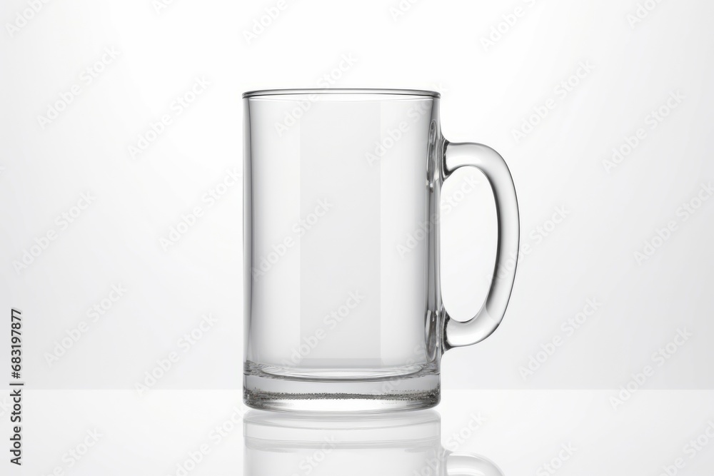 White background with isolated empty beer mug White background with isolated empty beer mug
