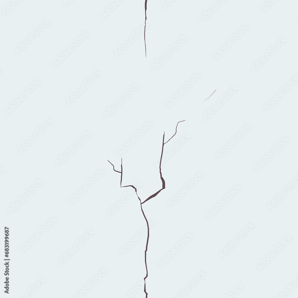 seamless hand-drawn crack in the wall seamless hand-drawn crack in the wall