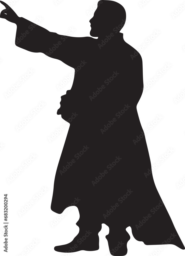 Silhouette of a person vector illustration