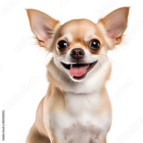 Chihuahua Dog Isolated on White Background - Generative AI