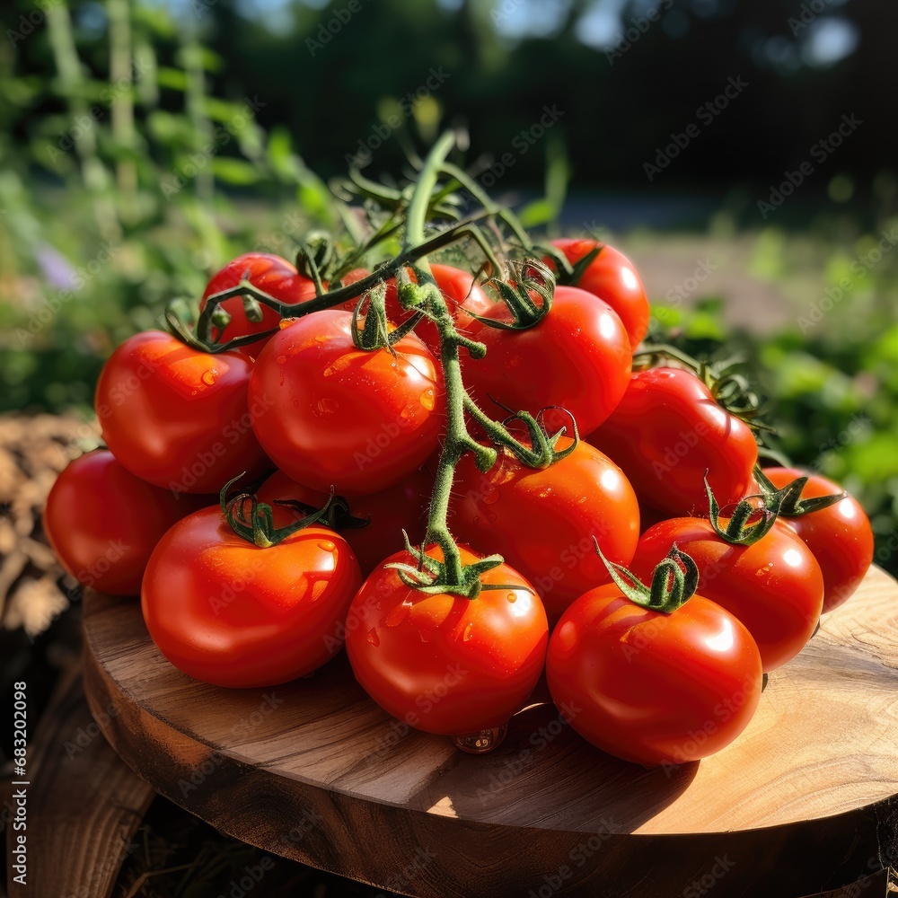 tomatoes on the vine