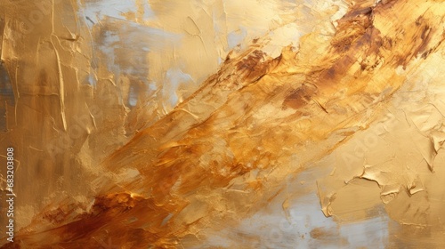Captivating gold crumpled foil texture backdrop for design projects visual presentations. © Rozeena