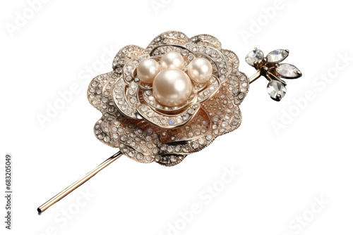 Fashionable Accessory: Hatpin Isolated on Transparent Background photo
