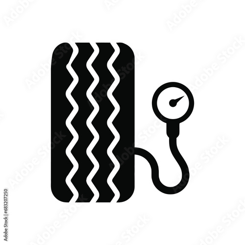 A tire pressure gauge icon