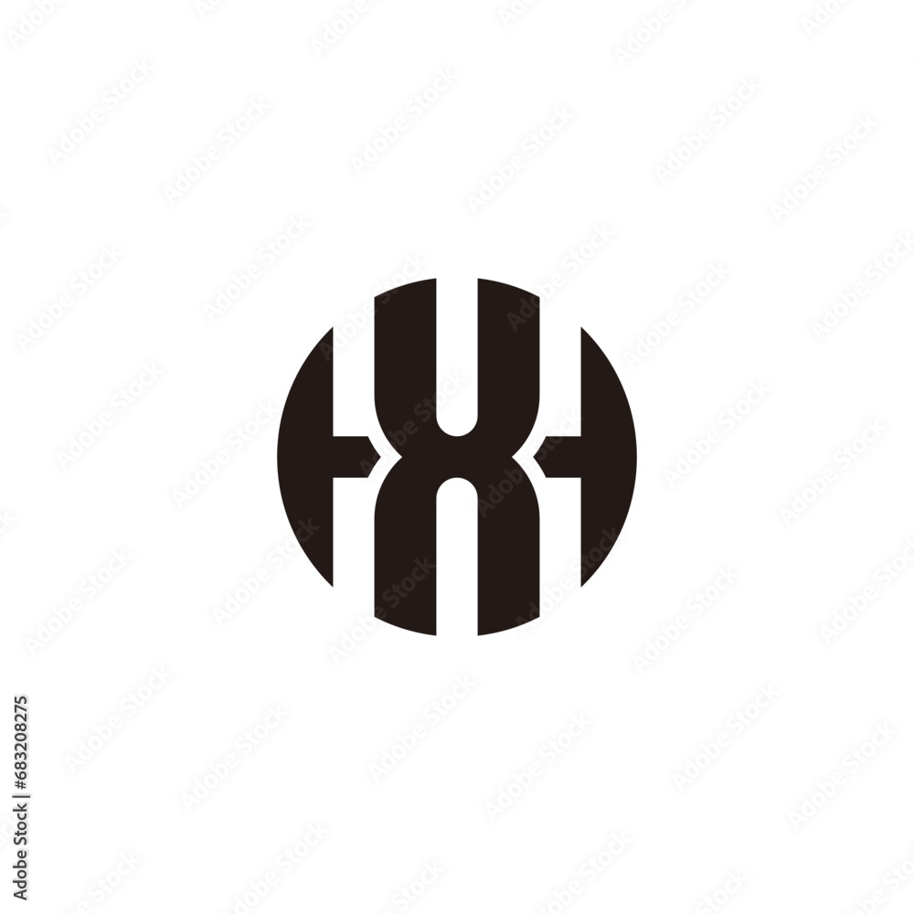 HX XH Monogram Logo. The HX XH initials logo is modern, unique and simple HX XH Monogram Logo. The HX XH initials logo is modern, unique and simple