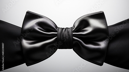black bow tie HD 8K wallpaper Stock Photographic Image  photo