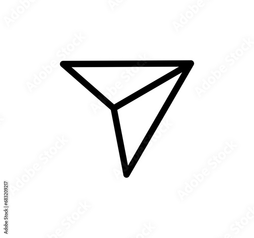 Papierflieger Icon