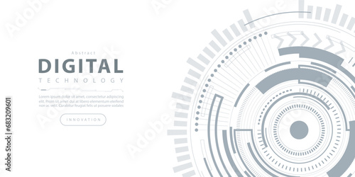 Digital technology futuristic internet network speed connection white background, cyber nano information, abstract communication, innovation future tech data, Ai big data line dot illustration vector