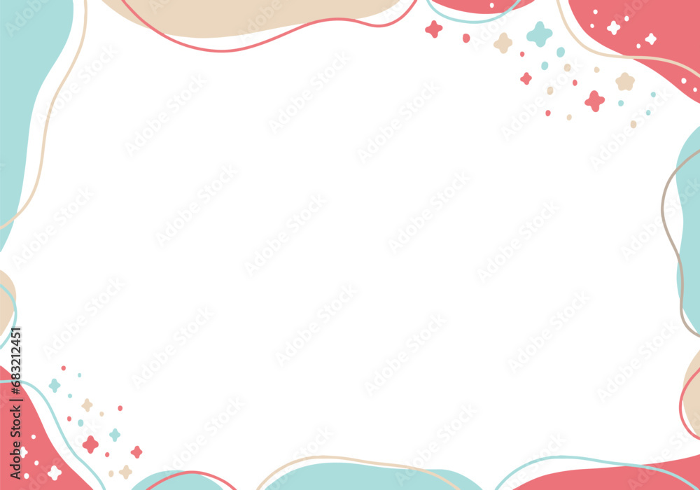 爽やかで抽象的なフレーム