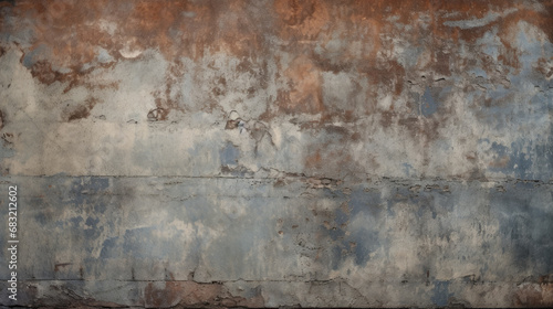 Abstract background of a dirty painted wall with cracks. Old vintage wall texture background with cracks.