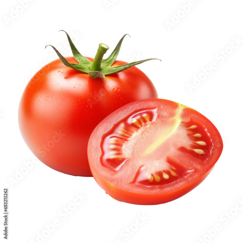 Wallpaper Mural Tomato slice isolated transparent background Torontodigital.ca