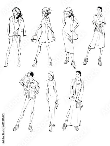 SKETCH. fashion girls