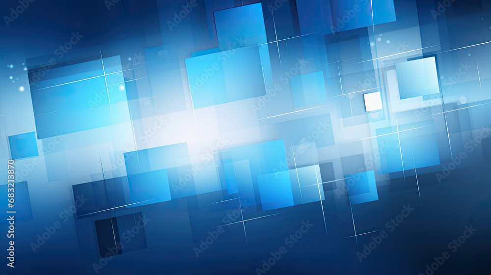 blue geometric patterns background, abstrack backgroun, 3d square background,Bright Blue cube Business Background 
