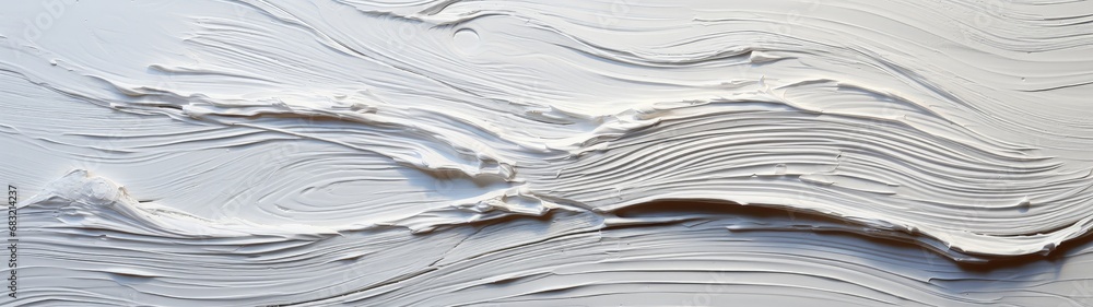 Abstract Waves: A Close-Up of a Textured Painting Abstract Waves: A Close-Up of a Textured Painting