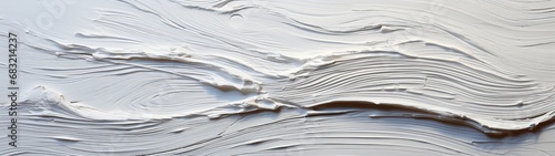 Abstract Waves: A Close-Up of a Textured Painting