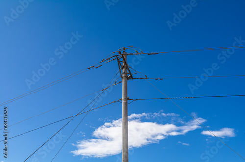 Transmission Lines on the Yadan Landform in Xinjiang, China