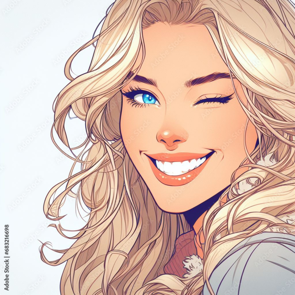illustrations about people 笑顔の女性 illustrations about people 笑顔の女性