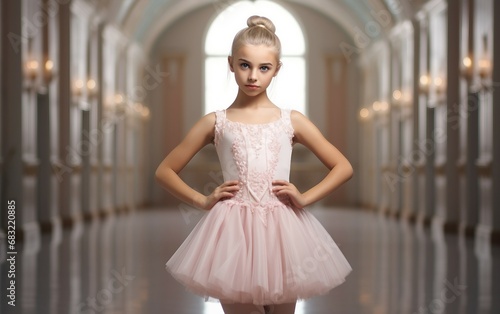 Cute Girl in Ballet Pose