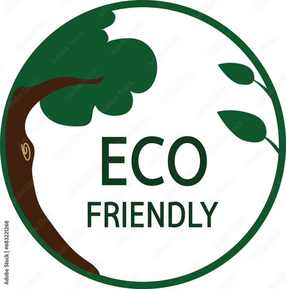 Eco friendly icons. Healthy natural product label logo design Stock ...