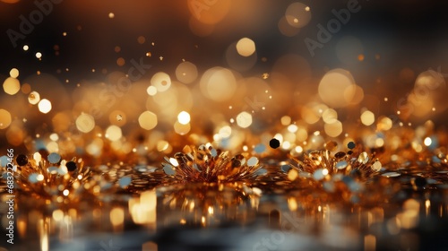 Gold dust close-up, background image