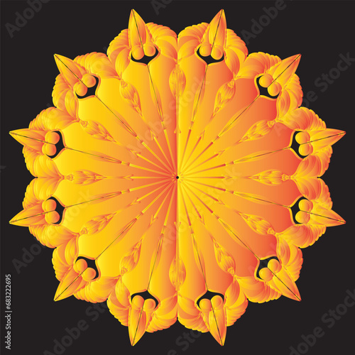 Beautiful decoration ornament mandala design
