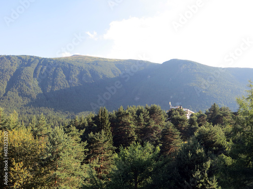 Rila, Bulgaria. August 01 ,2023. Summer. Sunny day.View of the mountain Rila.