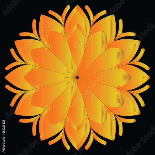 Beautiful decoration ornament mandala design
