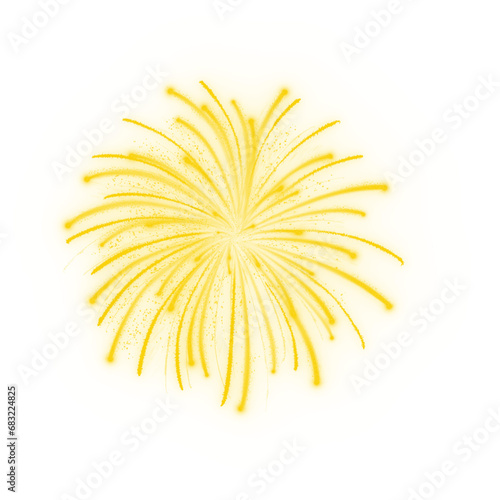 fireworks on transparent background, png
