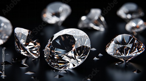 Luxurious Diamonds: Elegance in Black