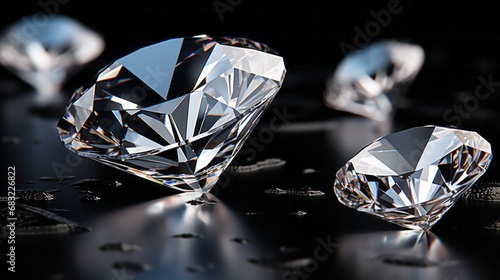 Luxurious Diamonds  Elegance in Black