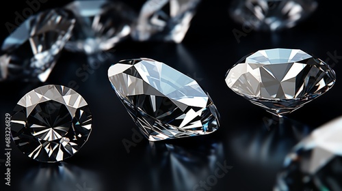 Luxurious Diamonds  Elegance in Black
