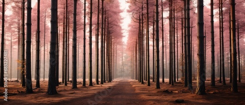 Solitude Serenity: Captivating Tranquility of the Lonely Enchanted Forest © Mike