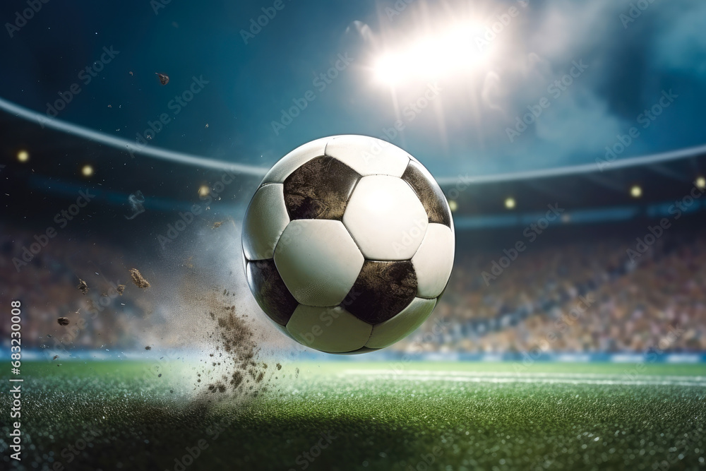 Fototapeta premium Close-up of a soccer ball