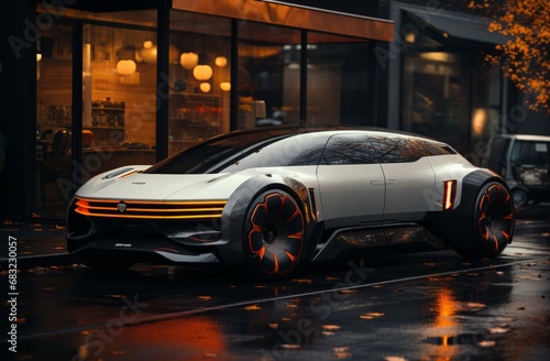 Futuristic Marvel: Capturing the Design Elegance of Supermodern Automobiles photo