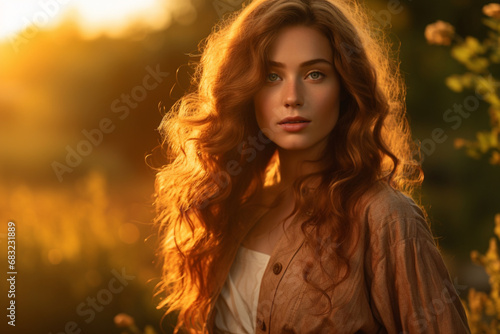 Golden Hour Grace- A Portrait of Radiant Beauty