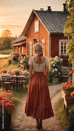 Blond Beauty in the Countryside: A Portrait of a Rural Blonde