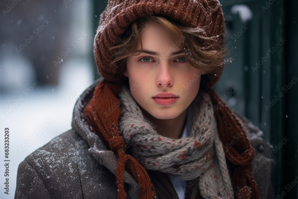 Winter’s Gaze- Close-Up Portraits in Snow Winter’s Gaze- Close-Up Portraits in Snow