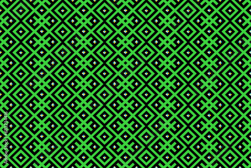 seamless pattern with leaves monochromatic green