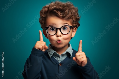 Visionary Charm  Professional Portrait of a Boy in Glasses